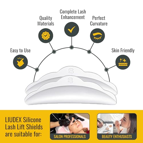 Silicone Lash Lift Shields Small 5 Pairs + 2 Brushes