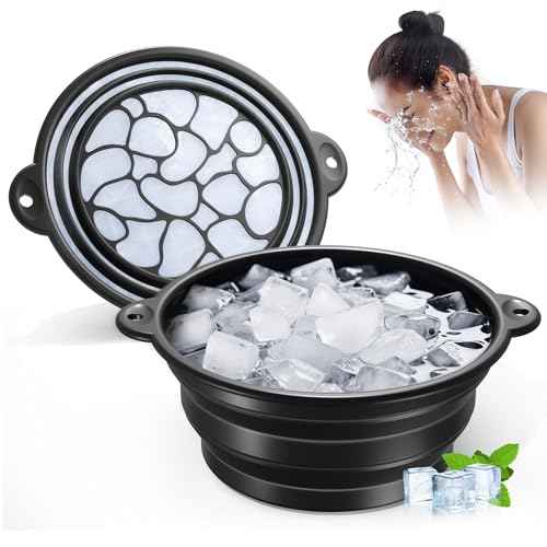 Face Ice Bath Bowl - Silicone Foldable Facial Ice Therapy Basin with Built-in Ice Tray, Cold Plunge Bowl for Skin Tightening, Puffiness Relief & Glowing Skin, Idea for Home & Travel