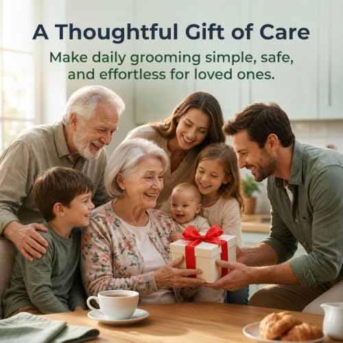 Electric Nail Clipper with LED Light & 2-Speed for Seniors