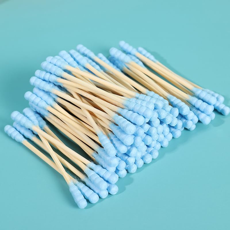 Colorful Double-Head Cotton Swabs, 100 Pack - Makeup & Cleaning