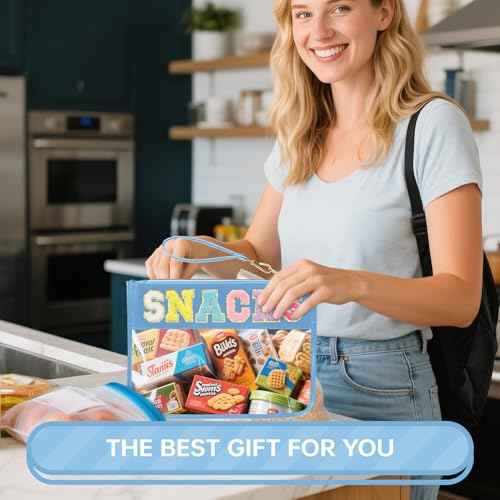 Snack Bags Clear Pouch Travel Makeup Bag Chenille Letter Bags for Zipper Pouch Clear Cosmetic Bag Clearly Tote Bag Makeup Travel Bags for Women