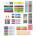 School Supplies Variety Pack - 48 Count with Markers, Pens & Glue