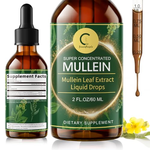 GPGP GreenPeople Mullein & Elderberry Lung Support Liquid Drops 2 Fl Oz - Natural, Vegan