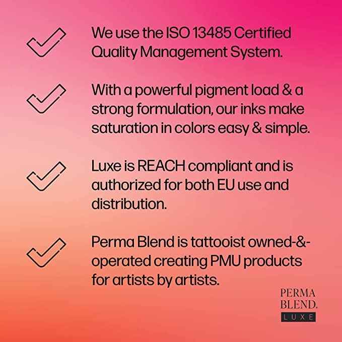 Perma Blend Luxe - Ready Dark - Microblading Ink to Enhance Lip Color or Permanent Eye Liner - Lip Tattoo & Lip Blushing Supplies for Permanent Lip Color - Dark Brown Tattoo Ink - Vegan (0.5 oz)