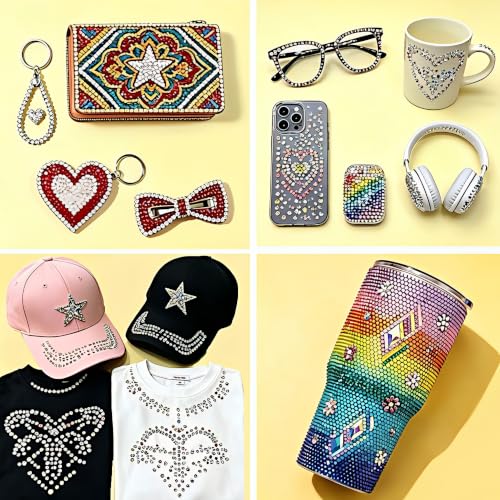 Bedazzling Kit 40000Pcs 30 Colors Flatback Rhinestones 3mm + B7000 Glue