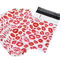 Red Lip Poly Mailers 10x6.75 Self-Sealing Envelopes Pack of 25