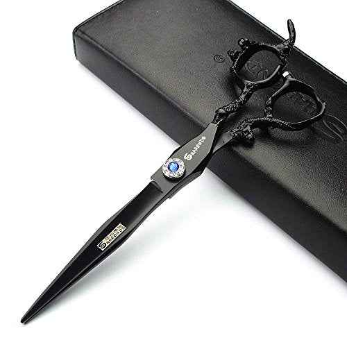 7 inch salon personalized scissors 19 cm cool black salon hair styling hair scissors stainless steel hair tools