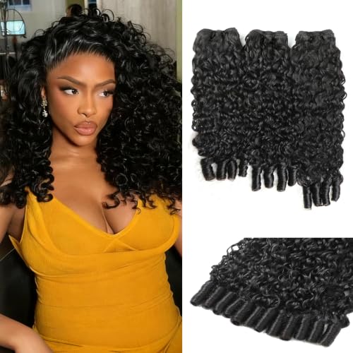 Burmese Curly Hair Bundles 20 22 24 Inch 3C4A Water Wave