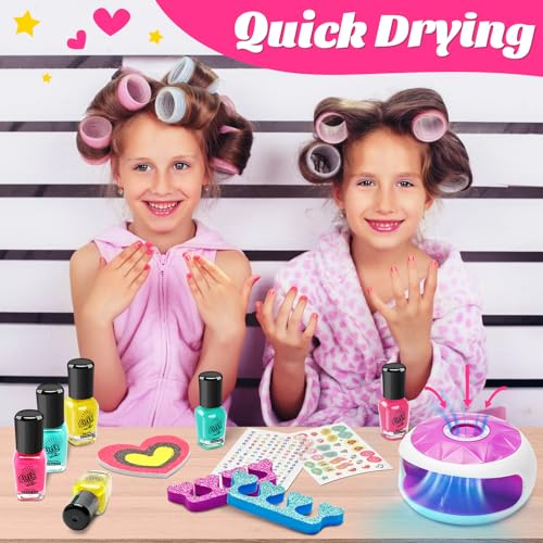 Kids Spa Day Kit - Foot Spa, Nail Dryer, Bath Bombs & Accessories