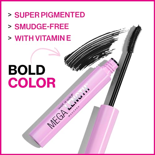 wet n wild Mega Length Mascara, Very Black, 0.21 Ounce (Pack of 2)
