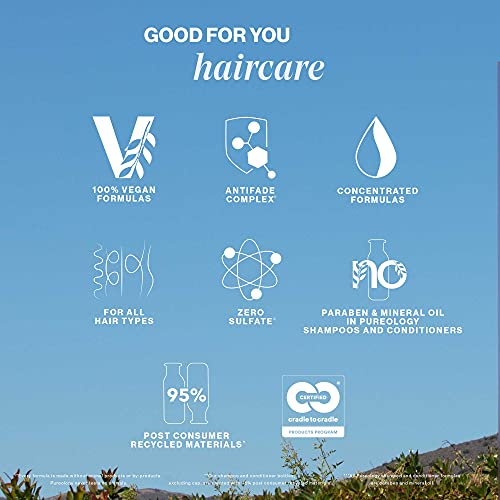 Pureology Strength Cure Blonde Purple Conditioner - For Blonde & Lightened Color-Treated Hair, Strengthens Hair & Fights Brass, Sulfate-Free & Vegan