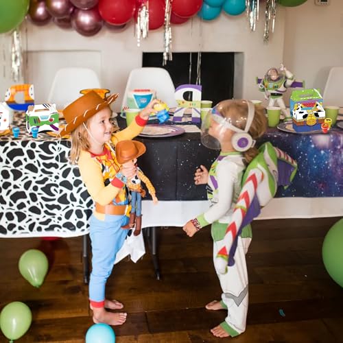 WOOACME Cartoon Birthday Treat Boxes & Party Supplies Set