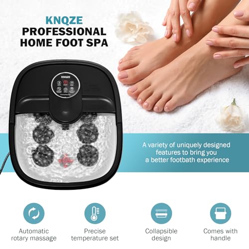Collapsible Electric Foot Spa with Heat & Shiatsu Massage