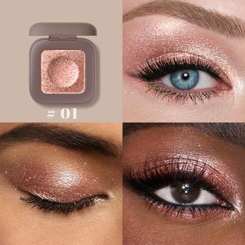 Noerrors Duochrome Champagne Pink Glitter Eyeshadow Palette