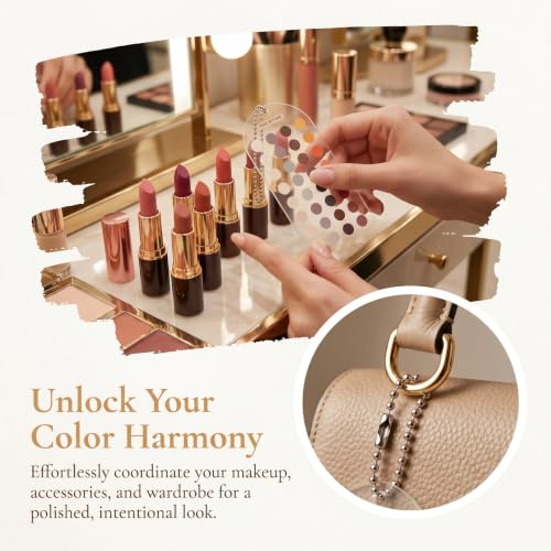 True Autumn Color Palette Cards - 2 Pack Portable Swatches for Personal Color Analysis