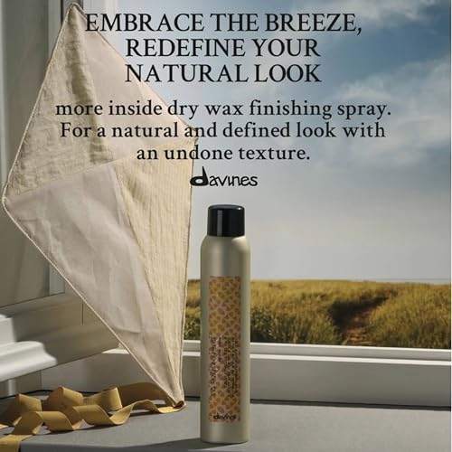 Davines This Is A Dry Wax Finishing Spray, Strong Hold Texture & Definition - Creates Satin-Matte Texture & Separates Strands without Stiffness, 6.76 Fl Oz