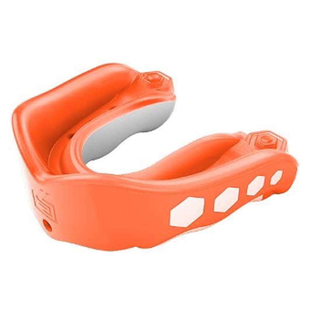 Shock Doctor Gel Max Flavor Fusion Convertible Mouth Guard, Orange, Adult