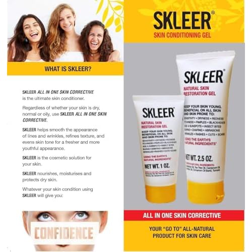 Natural Skin Restoration Gel - All Skin Types - For Better Looking Skin (1 Ounce (Pack of 1))