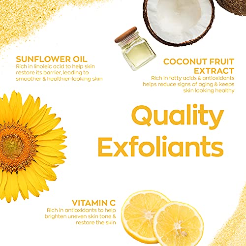 Elizabeth Mott Sure Thing Vitamin C Face Scrub ? Heat Activated Exfoliating Facial Cleanser for Deep Pore Cleansing & Smoother Skin ? Gentle Brightening Scrub, Vegan & Cruelty-Free Skincare, 3.52 oz