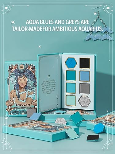 SHEGLAM Aquarius Eyeshadow Palette - 8 Color Glitter Metallic