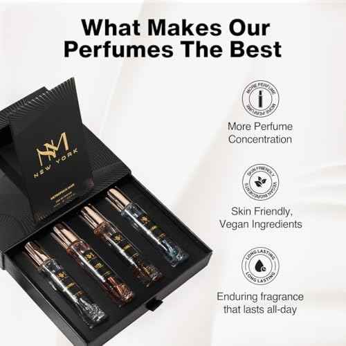 NOURISH MANTRA NM New York Metropolis Man Luxury Perfume Set Of 4 | Premium Luxury Perfumes | birthday gift for men | Perfume For Men long lasting smell | 15 ml Each