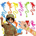 48 Pcs Gecko Reptile Party Favors - Stick Hands & Tattoos