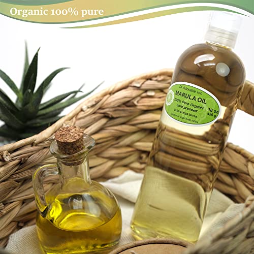 Dr Adorable - 16 oz - Marula Oil - 100% Pure Natural Organic Cold Pressed