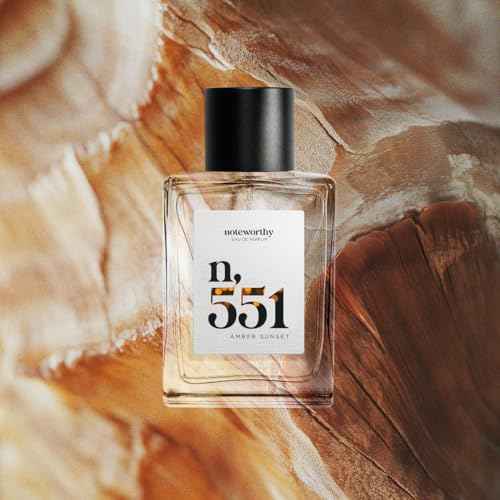 Noteworthy n,551 Amber Sunset Eau De Parfum ? Lily of the Valley, Amber, Sandalwood | Sophisticated, Warm Fragrance for Any Occasion | Long-lasting Unisex Perfume for Women & Men (100ml)