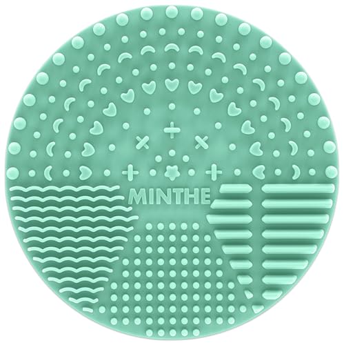 Green Silicone Makeup Brush Cleaner Mat 2 Pack - Deep Cleaning & Travel-Friendly