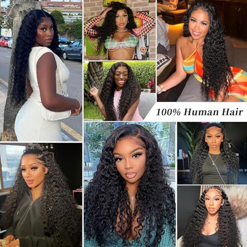 BJVT 13x6 Deep Wave Lace Front Wig 200% Density 30 Inch