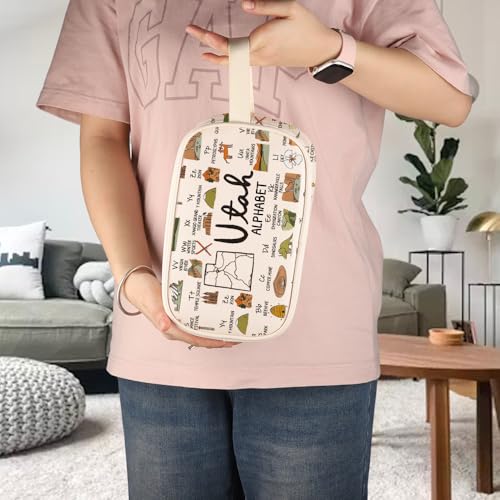 MNIGIU Utah Tote Bag Utah State Bag Utah Wedding Favor Utah Gift Utah Shoulder Bag Reusable Bags (UtahBag)