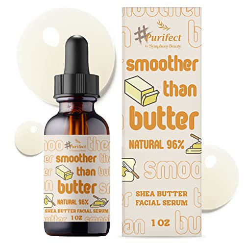 Purifect Smoother Than Butter Shea Butter Facial Serum with Vitamin E Oil, Shea Butter Moisturises Dry Skin, Protects the Skin Barrier, Soothes Irritation and Softens Young Skin 30ml