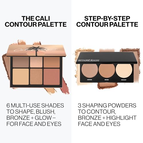 Smashbox Cali Contour Palette - 6 Shade Contour Kit with Highlighter & Blush