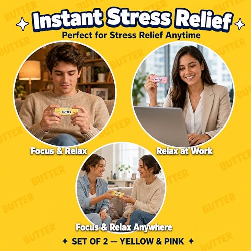 KIDATOY 2PCS Butter Stress Relief Squishy Toys - Soft Foam Fidget