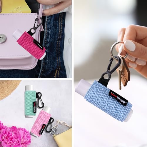 HEYSKAY Lip Balm Holder Keychain Clips Set (10-Pack)