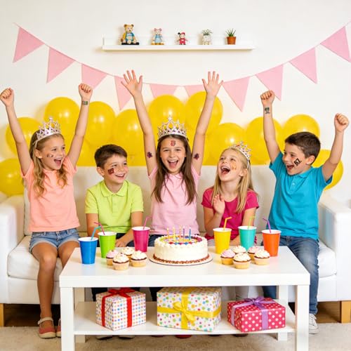 120PCS Temporary Tattoos for Kids, Waterproof Party Favors