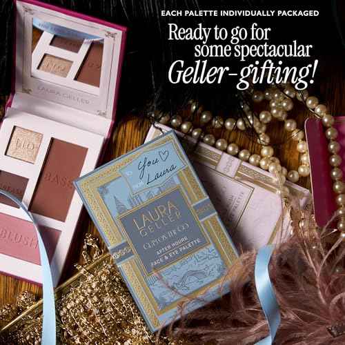 LAURA GELLER NEW YORK Glam On the Go Eyeshadow & Blush Palettes - Each Set Includes Three Palettes - Ready for Gifting - Easy to Use Makeup for Mature Skin