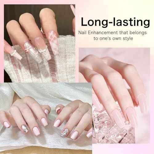 Acrylic Powder for Nail 56g: 2oz Petal Pink Acrylic Powder Large Capacity Professional for 3D Art Carving French Extension - DIY Nail Carving Long-Lasting No Needed Lamp