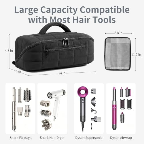 Shark HD430 FlexStyle Hair Dryer Travel Bag with Heat-Resistant Mat