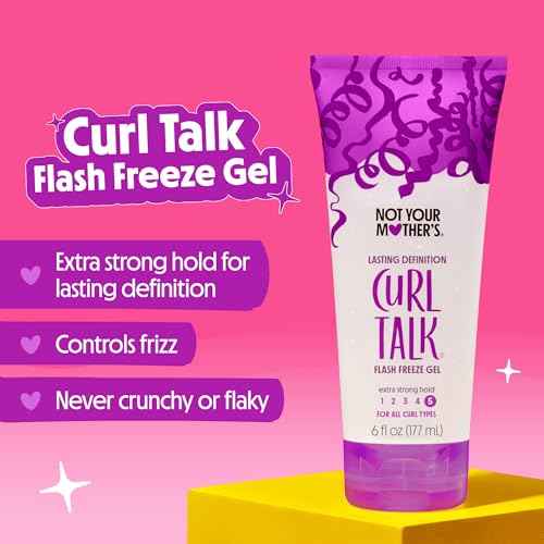 Not Your Mother's Curl Talk Lasting Definition Flash Freeze Gel and Frizz Control Moisturizing Lotion (2-Pack) - Formulated with Rice Curl Complex