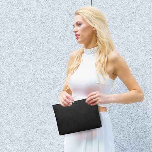 FITDON 2PCS Cosmetic Bags for Women Makeup Bag for Purse Small Corduroy Makeup Pouch Travel Make Up Bag with Zipper Toiletry Bag Organizer