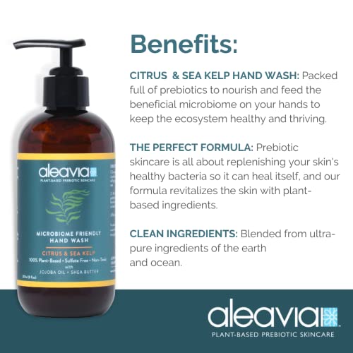 Aleavia Microbiome Hand Wash – Citrus & Sea Kelp, 8 oz