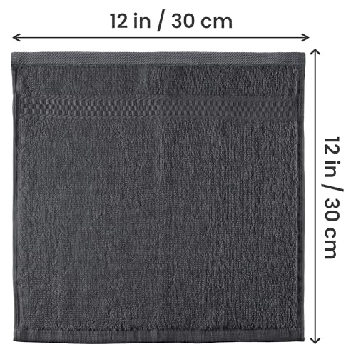 Utopia Towels 12 Pack Premium Wash Cloths, 100% Cotton, 12x12 Inches