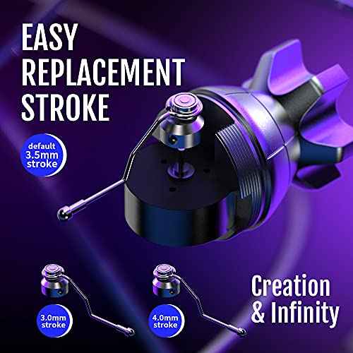 STIGMA Rotary Tattoo Machine Short Pen CNC Carved Coreless Germany Motor with 2 Stroke Cam 0~4mm Tattoo Battery 20pcs Tattoo Cartridge Needles EM146KITP199-7