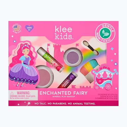 Klee Naturals Enchanted Fairy Kids Makeup Kit - Non-Toxic, Gentle, Made in USA
