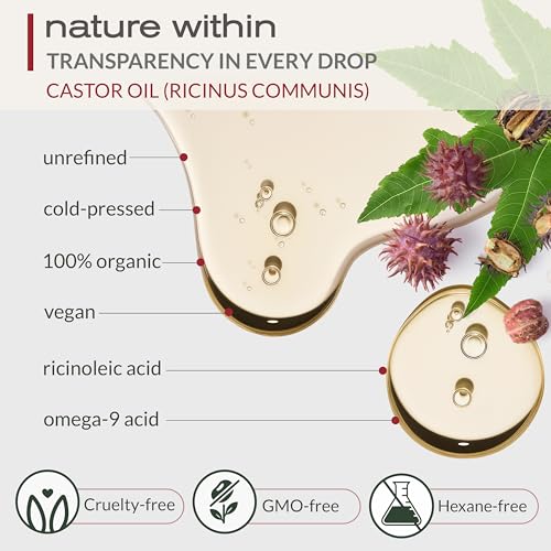 Ella & Eden Organic Castor Oil for Eyelashes & Brows - 4 Fl Oz