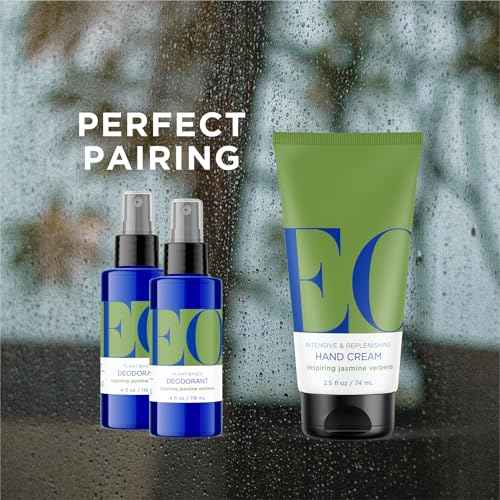 EO Hand Cream, 2.5 Ounce (Pack of 2), Jasmine Verbena, Moisturizer for Dry Skin