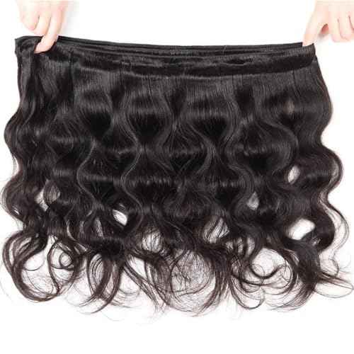 Body Wave Human Hair Bundles Unprocessed Brazilian Virgin Hair Body Wave Bundles Human Hair 16 Inch Bundle Human Hair Extensions Human Hair Natural Black Bundles