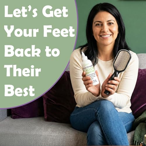 EntreFeet Extra Strength Foot Callus Remover Gel Kit with Stainless File - 4 oz