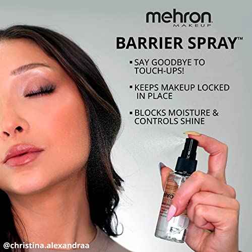 Mehron Makeup Barrier Spray | Makeup Setting Spray for Face 2 fl oz (60 ml)